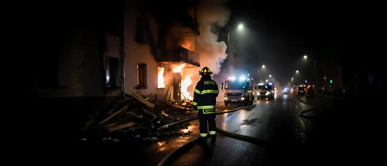 Движение транспорта на Погодинской улице в Москве ограничено из-за возгорания в жилом здании