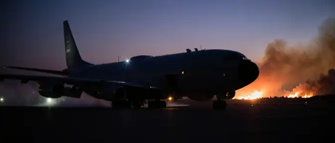 Российский Ил-76 развернул силы в Нише для борьбы с огнем в Сербии