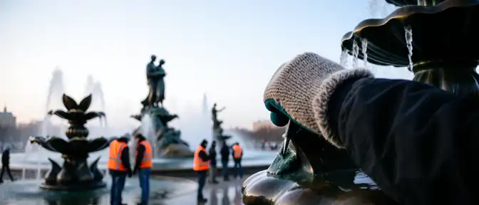 Специалисты комплекса городского хозяйства завершили консервацию фонтанов Дружба народов и Каменный цветок на ВДНХ