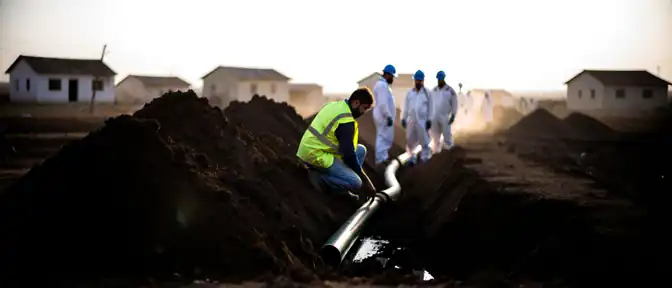 Земляные работы в деревне Шаганино привели к повреждению подземного газопровода